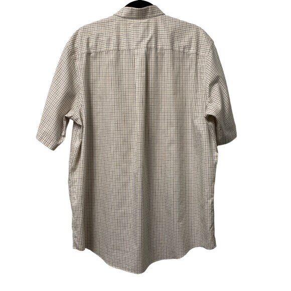 CABELAS SHIRT BUTTON DOWN PLAID 100% COTTON OUTFITTER SERIES MENS SHORT SLEEVE - Picture 2 of 11